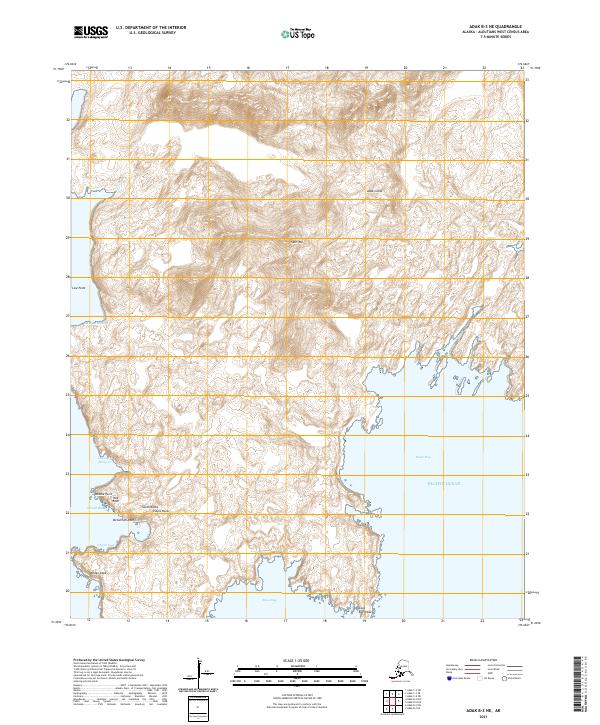 Adak B-3 NE topographic map thumbnail