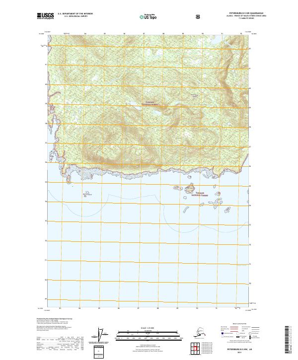Petersburg B-5 NW topographic map thumbnail