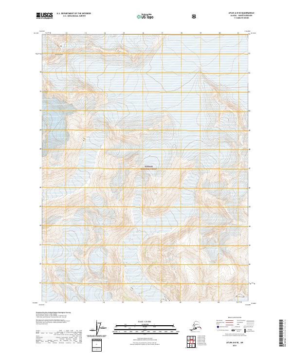 Atlin A-8 SE topographic map thumbnail