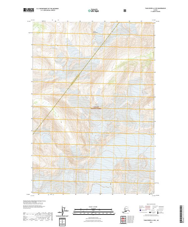 Taku River A-4 SW topographic map thumbnail