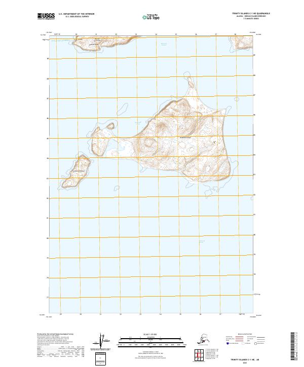 Trinity Islands C-1 NE 2021 topographic map thumbnail