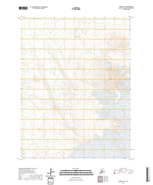 Unimak C-3 SE topographic map thumbnail
