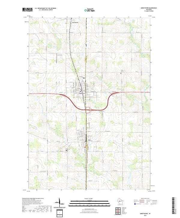 Abbotsford topographic map thumbnail