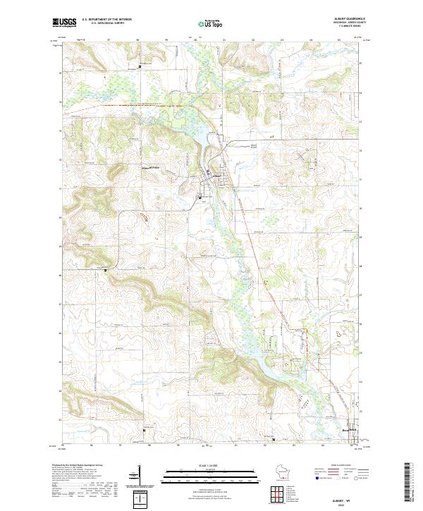 Albany topographic map thumbnail