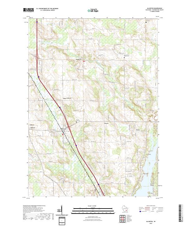 Allenton topographic map thumbnail