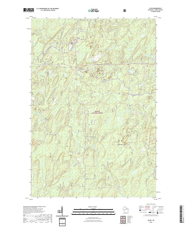 Alvin topographic map thumbnail