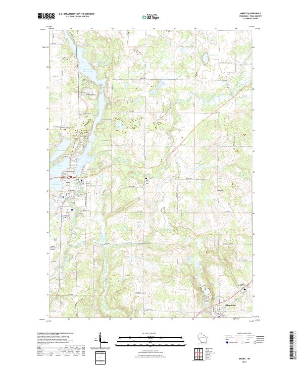 Amery topographic map thumbnail