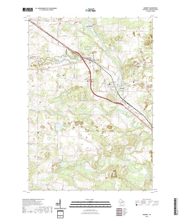 Amherst topographic map thumbnail