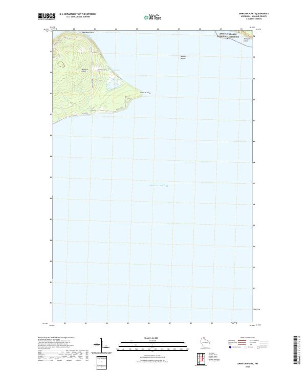 Amnicon Point topographic map thumbnail