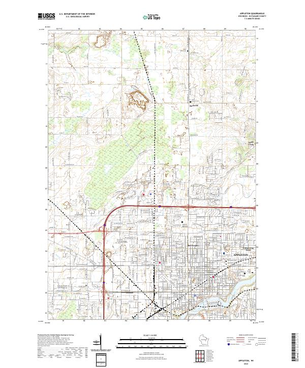 Appleton topographic map thumbnail