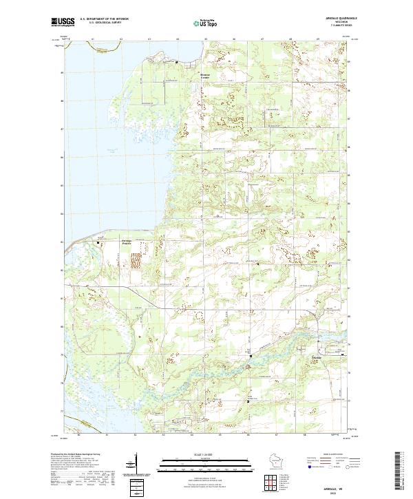 Arkdale topographic map thumbnail