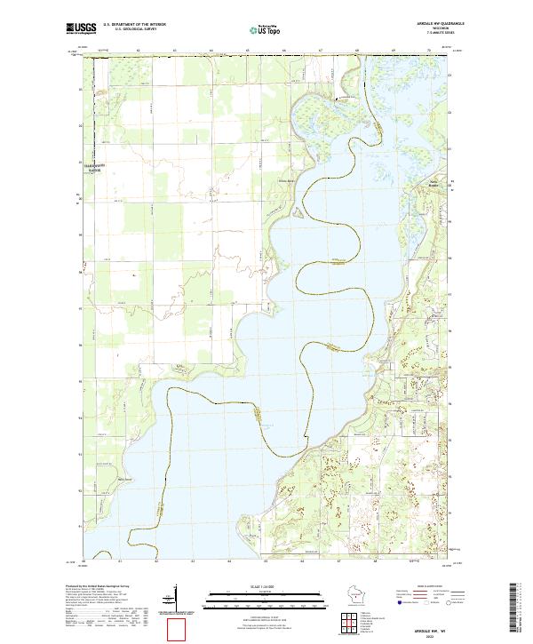 Arkdale NW topographic map thumbnail