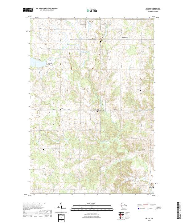 Arland topographic map thumbnail
