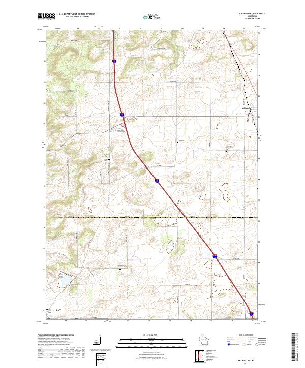 Arlington topographic map thumbnail