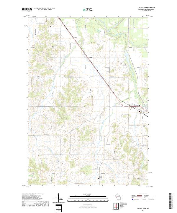 Augusta West topographic map thumbnail