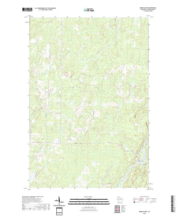 Babbs Island topographic map thumbnail