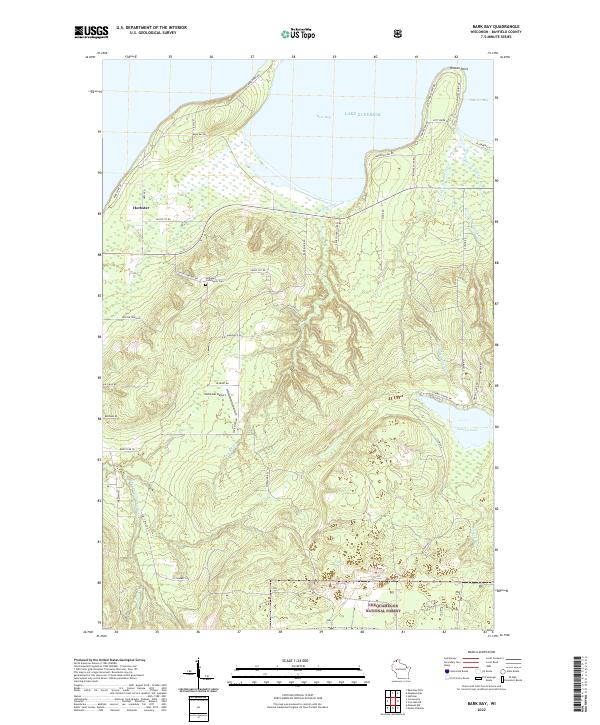 Bark Bay topographic map thumbnail
