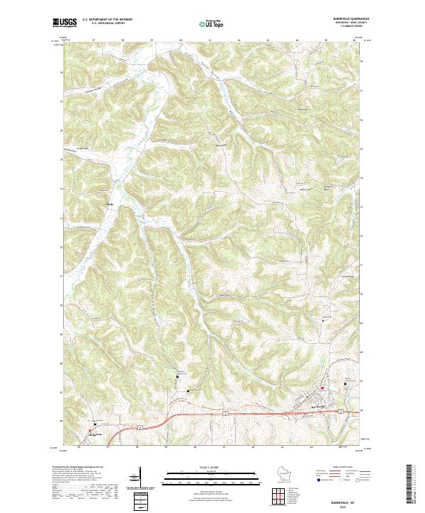 Barneveld topographic map thumbnail