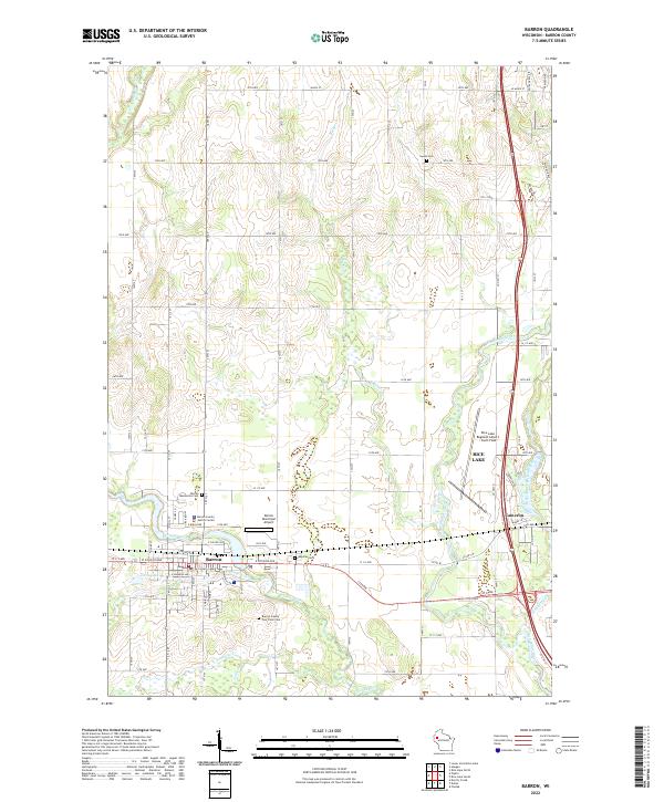 Barron topographic map thumbnail
