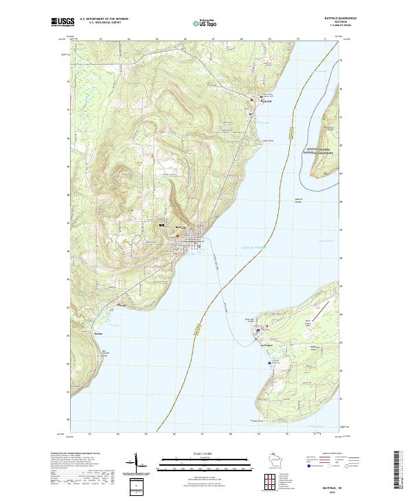 Bayfield topographic map thumbnail