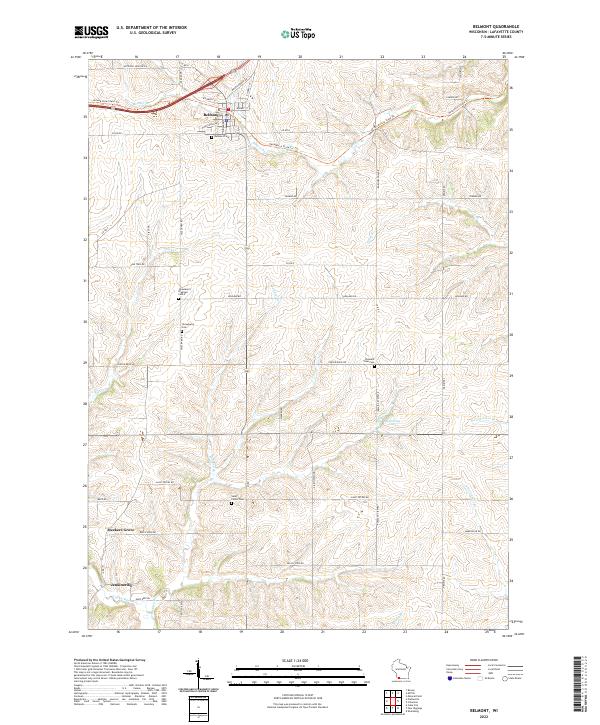 Belmont topographic map thumbnail