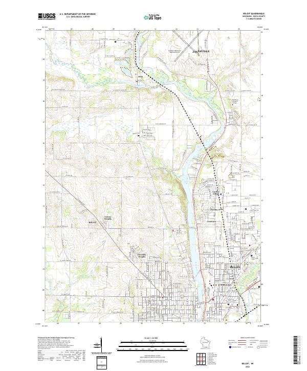 Beloit topographic map thumbnail