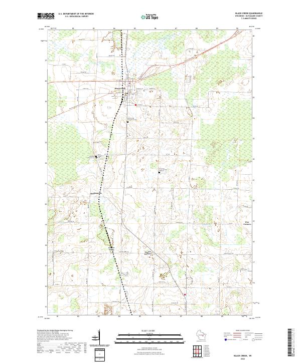 Black Creek topographic map thumbnail