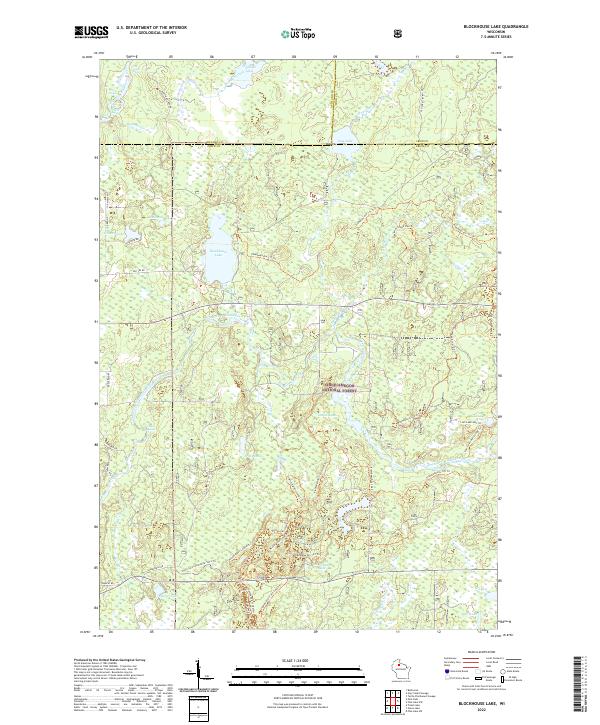 Blockhouse Lake topographic map thumbnail