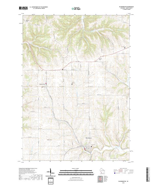 Bloomington topographic map thumbnail