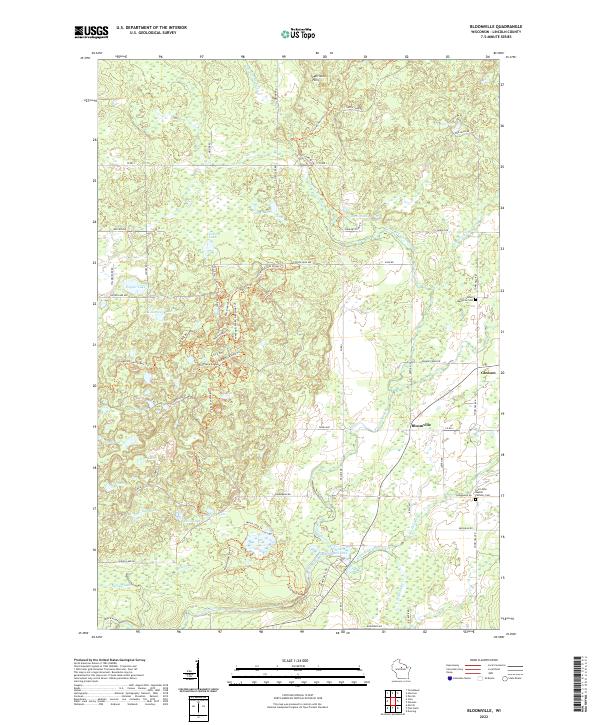 Bloomville topographic map thumbnail