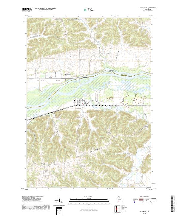 Blue River topographic map thumbnail