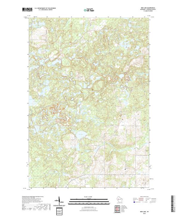 Bob Lake topographic map thumbnail
