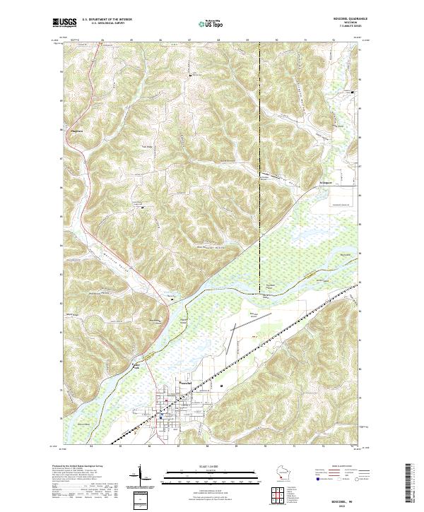 Boscobel topographic map thumbnail