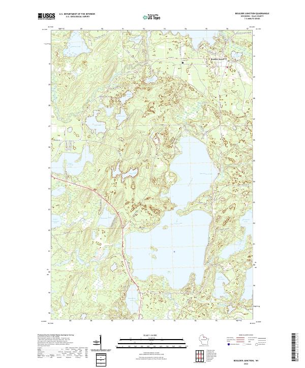 Boulder Junction topographic map thumbnail