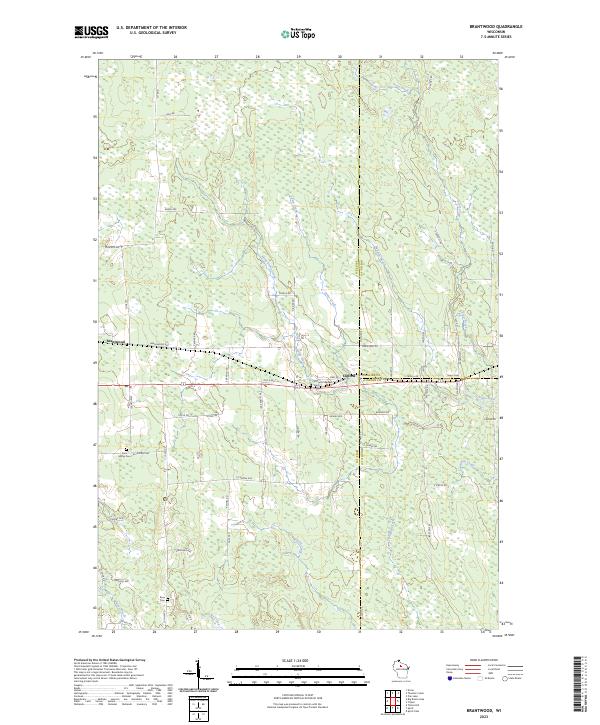 Brantwood topographic map thumbnail