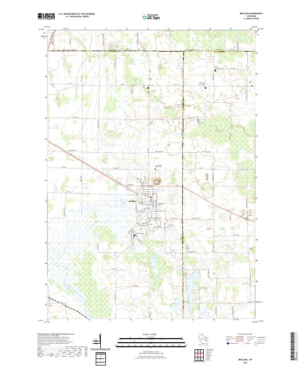 Brillion topographic map thumbnail