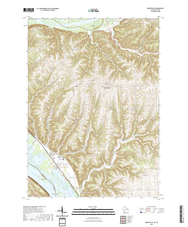 Brodtville topographic map thumbnail