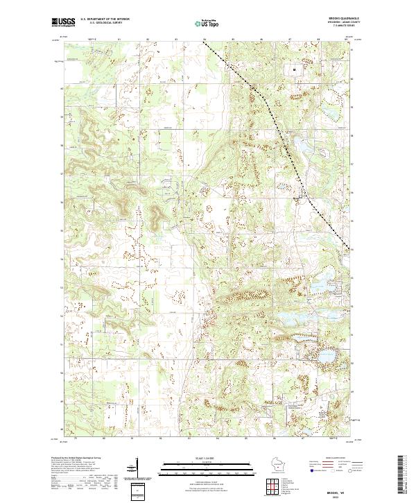 Brooks topographic map thumbnail