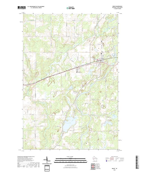 Bruce topographic map thumbnail