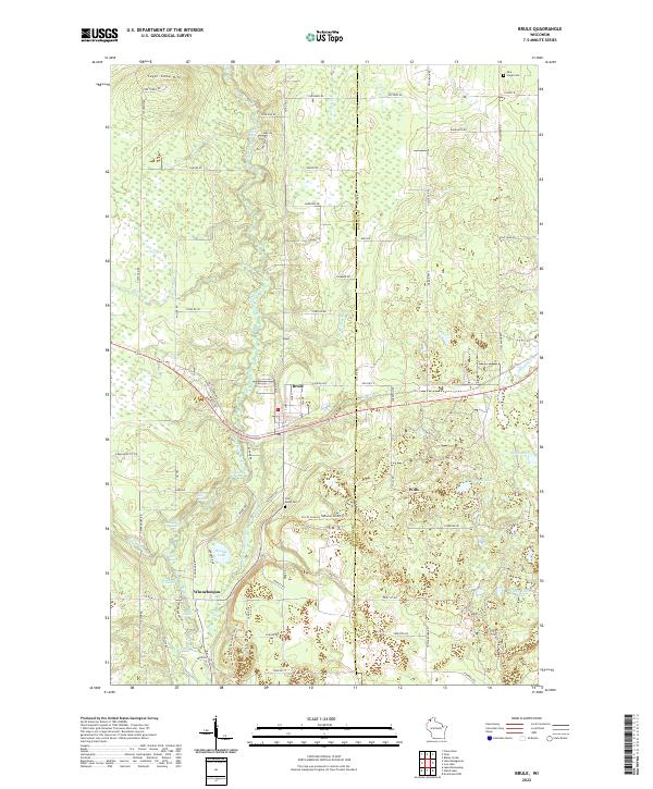 Brule topographic map thumbnail