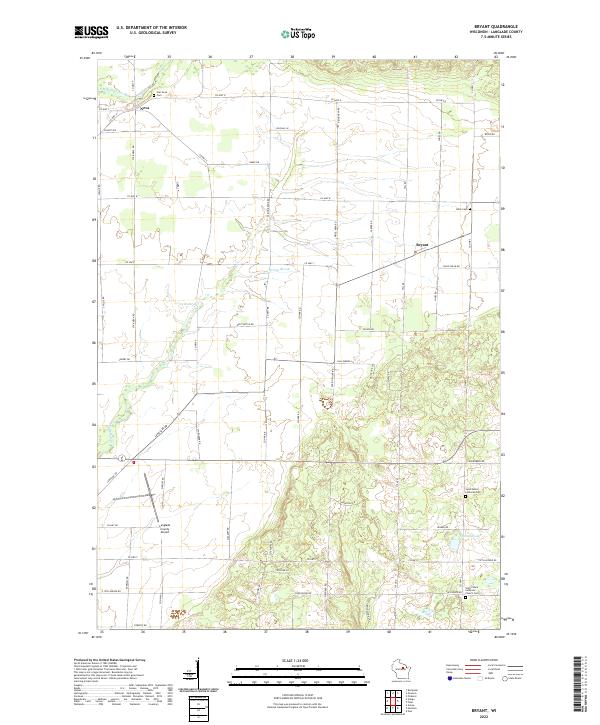 Bryant topographic map thumbnail