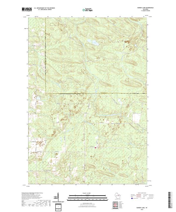 Burney Lake topographic map thumbnail