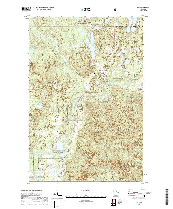 Cable topographic map thumbnail