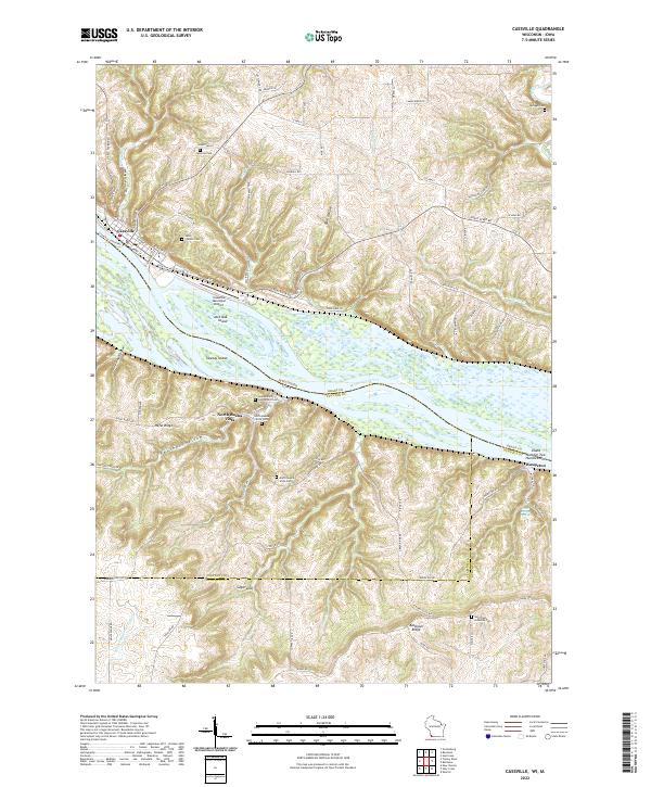 Cassville topographic map thumbnail