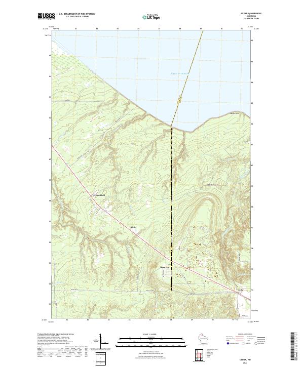 Cedar topographic map thumbnail