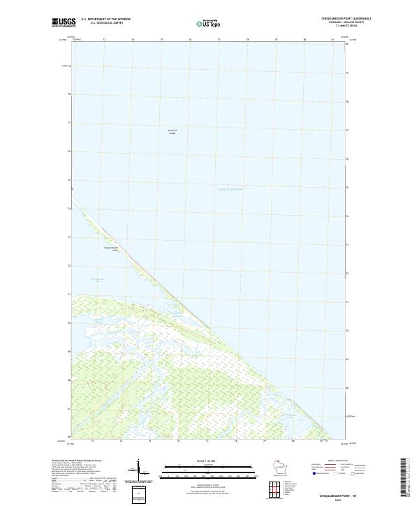 Chequamegon Point topographic map thumbnail