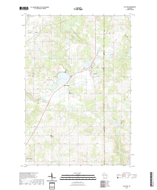 Clayton topographic map thumbnail