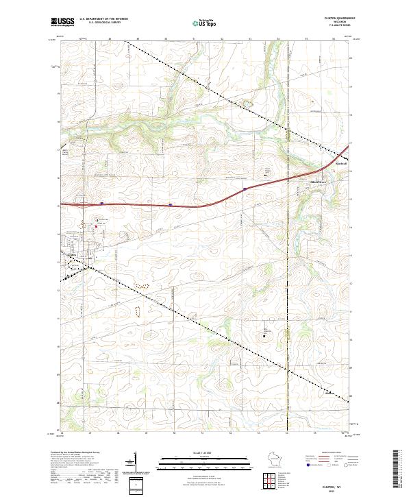Clinton topographic map thumbnail