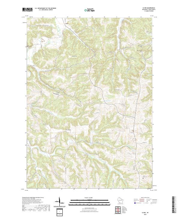 Clyde topographic map thumbnail