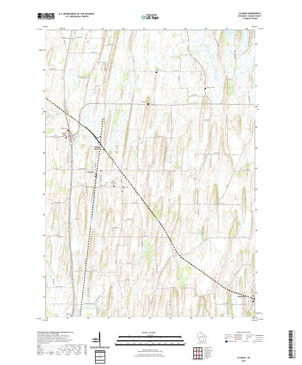 Clyman topographic map thumbnail